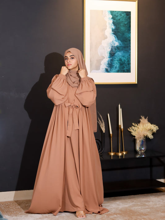 Butterscotch Bliss 2-Piece Abaya Set