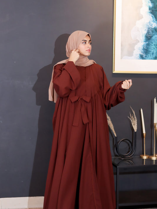 Chocolate Royale 2-Piece Abaya Set